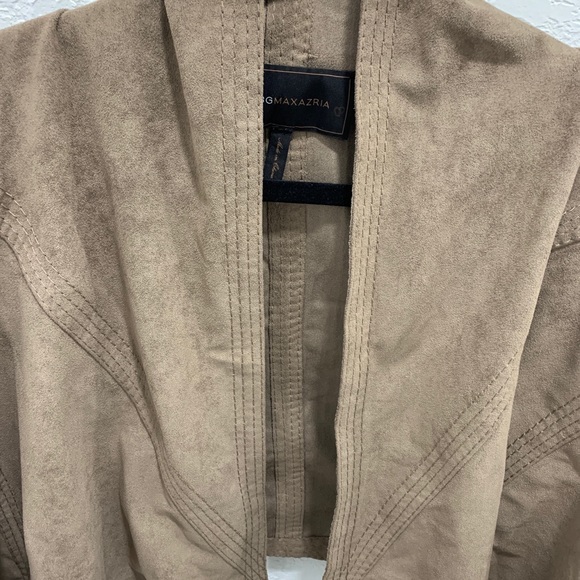 BCBG MaxAzria Faux Suede Jacket Mocha, Siz… - Picture 6 of 7